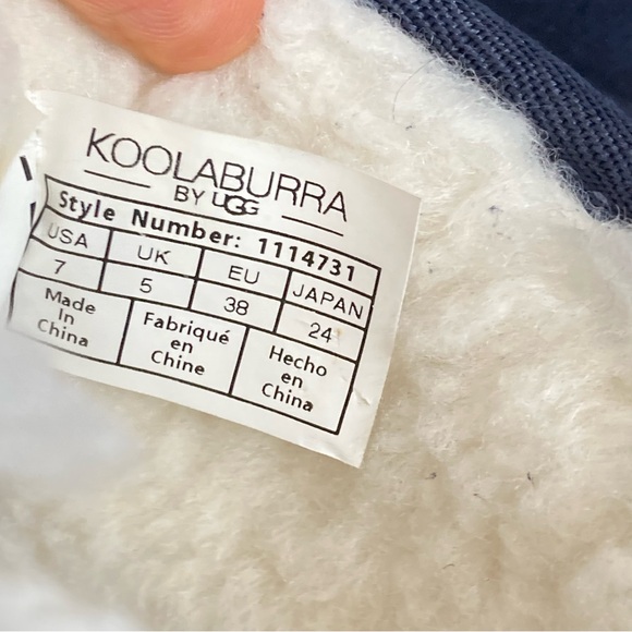 Koolaburra UGG Victoria Mini Boots Blue Suede Size US 7 - Picture 10 of 11